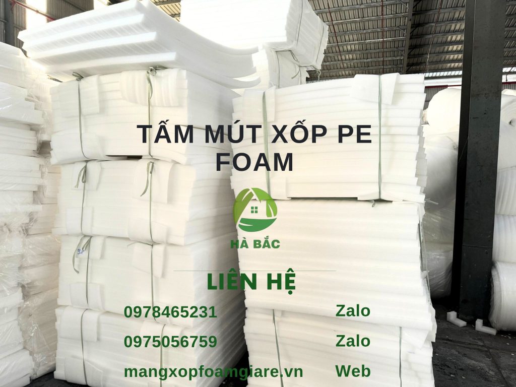 Tấm Mút Xốp PE Foam 5cm 50mm Tấm Mút Xốp PE Foam 5cm 50mm