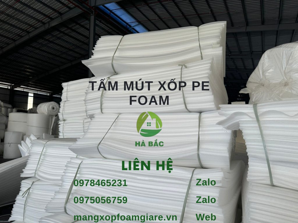 Tấm Mút Xốp PE Foam 5cm 50mm Tấm Mút Xốp PE Foam 5cm 50mm