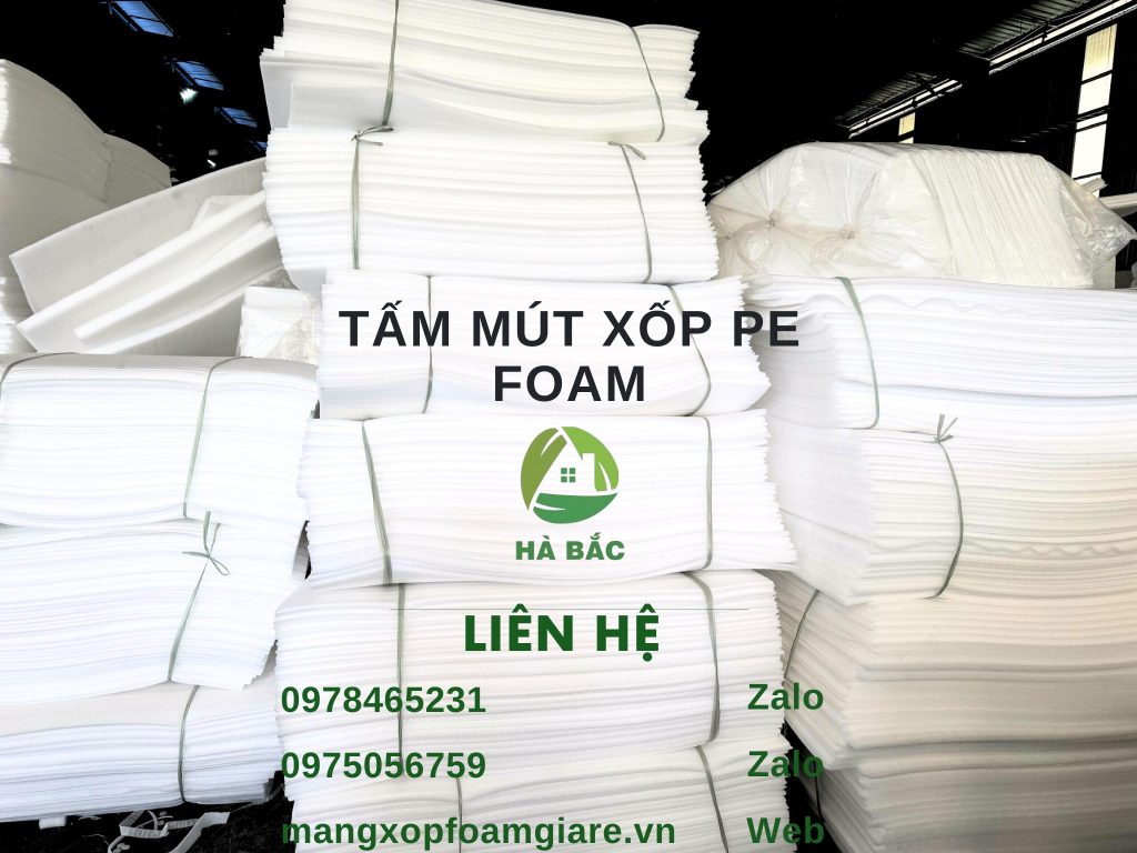 Tấm Mút Xốp PE Foam 5cm 50mm Tấm Mút Xốp PE Foam 5cm 50mm