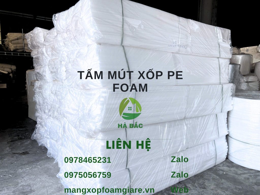 Tấm Mút Xốp PE Foam 5cm 50mm Tấm Mút Xốp PE Foam 5cm 50mm