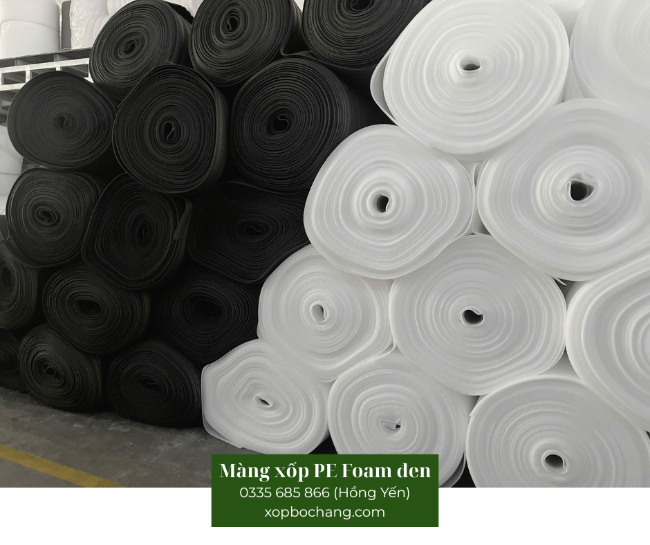 Màng xốp PE Foam đen Màng xốp PE Foam đen