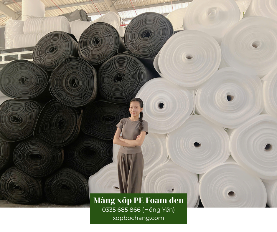 Màng xốp PE Foam đen Màng xốp PE Foam đen