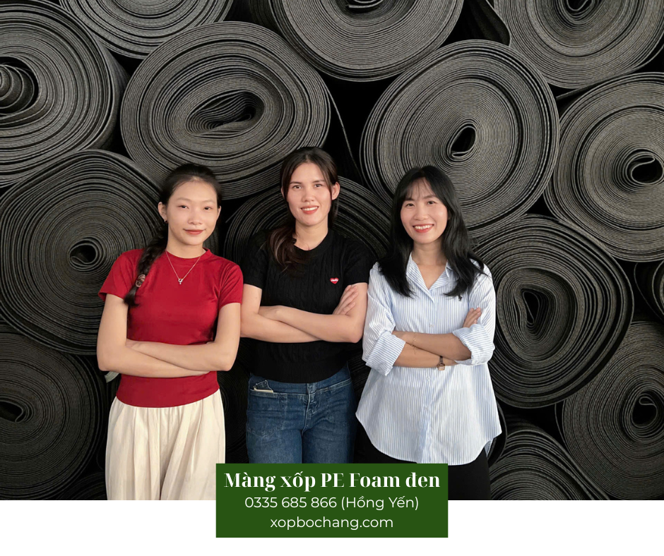 Màng xốp PE Foam đen Màng xốp PE Foam đen
