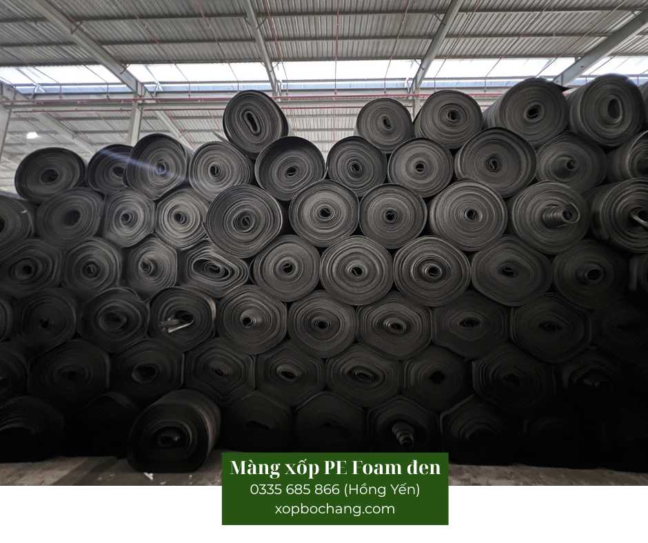 Màng xốp PE Foam đen Màng xốp PE Foam đen