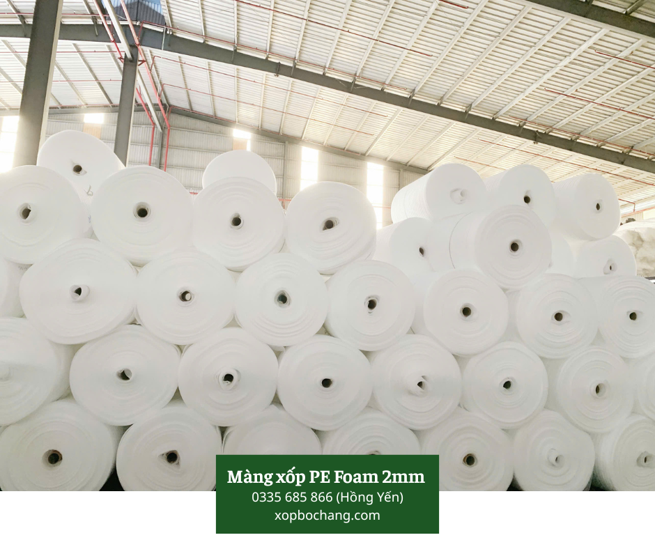 Màng xốp PE Foam 2mm Màng xốp PE Foam 2mm