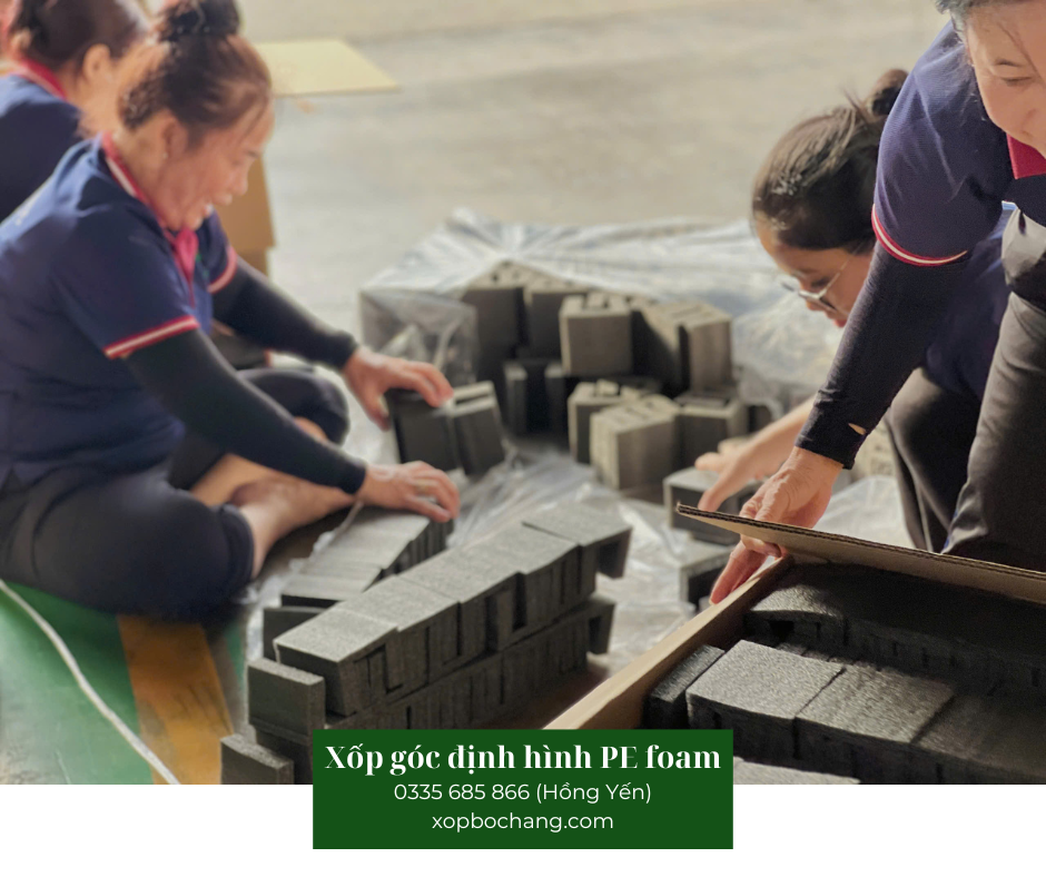 Xốp góc định hình PE Foam