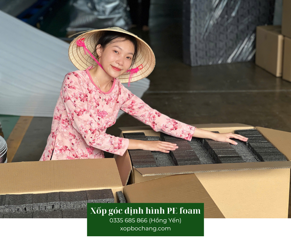 Xốp góc định hình PE Foam