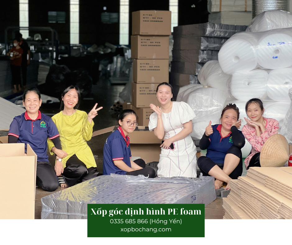 Xốp góc định hình PE Foam