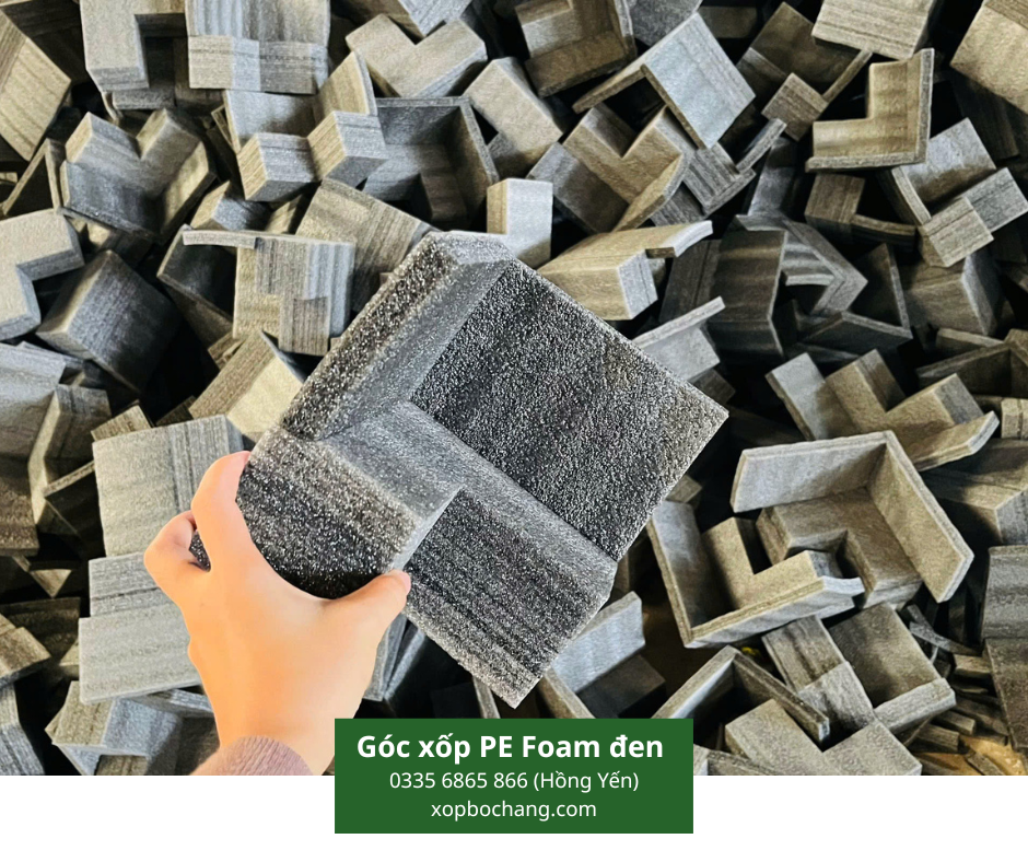 Góc xốp PE Foam đen