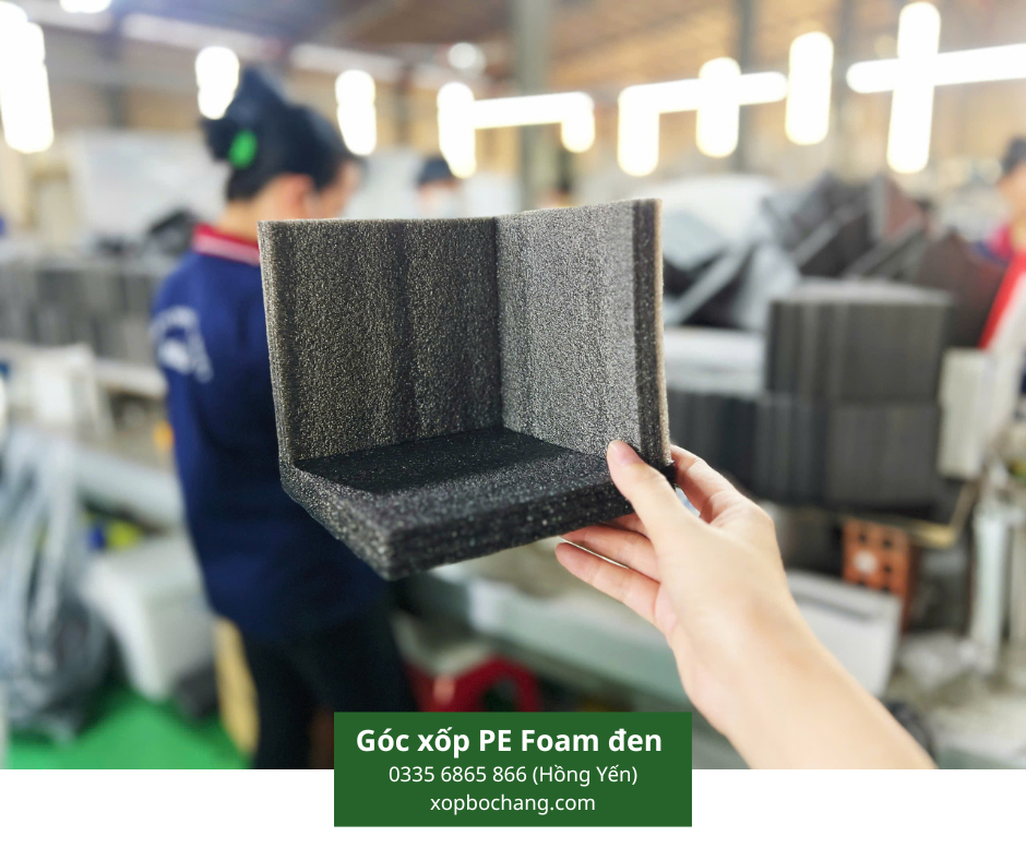 Góc xốp PE Foam đen