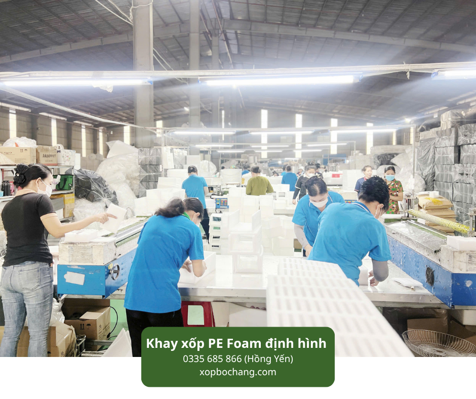 Khay xốp PE Foam định hình
