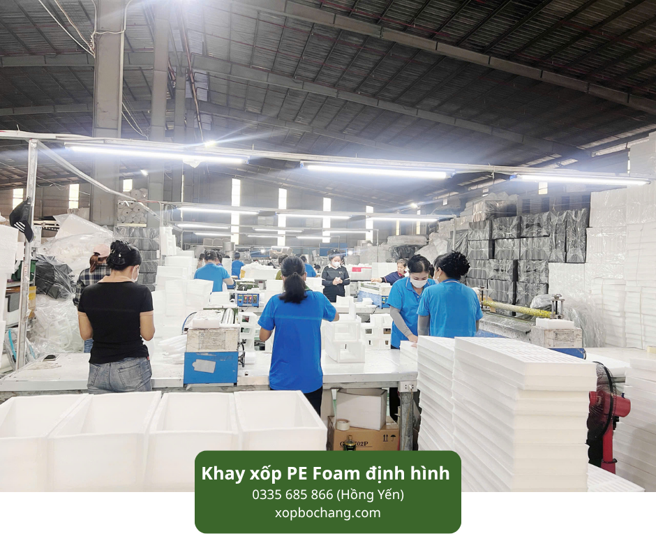 Khay xốp PE Foam định hình