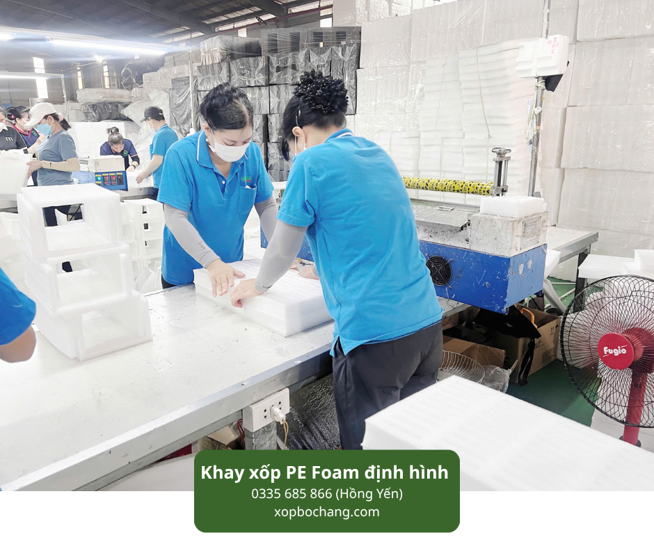 Khay xốp PE Foam định hình