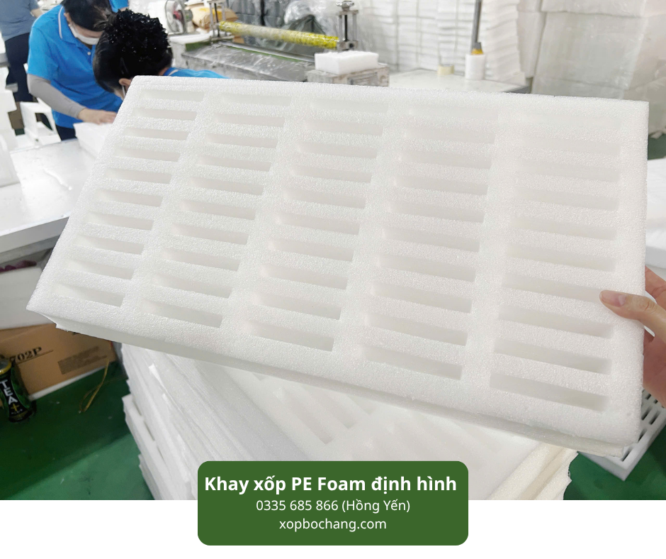 Khay xốp PE Foam định hình