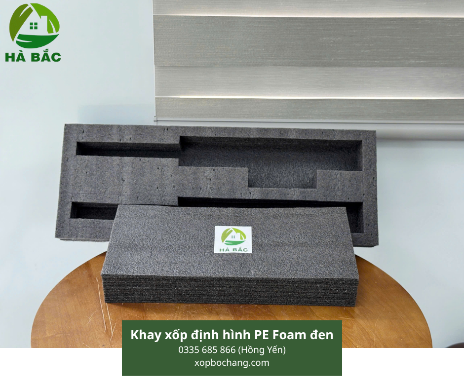 Khay xốp định hình PE Foam đen