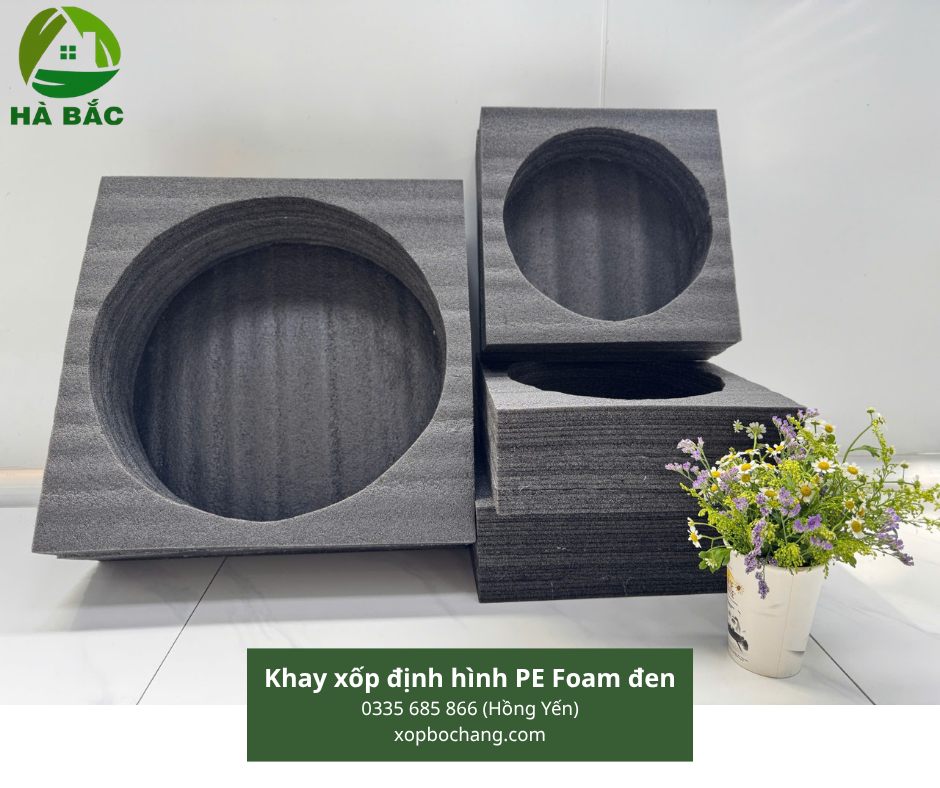 Khay xốp định hình PE Foam đen