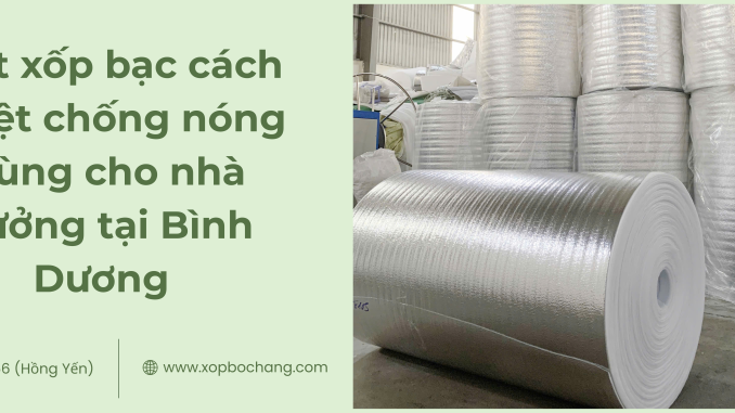 Mút xốp bạc cách nhiệt