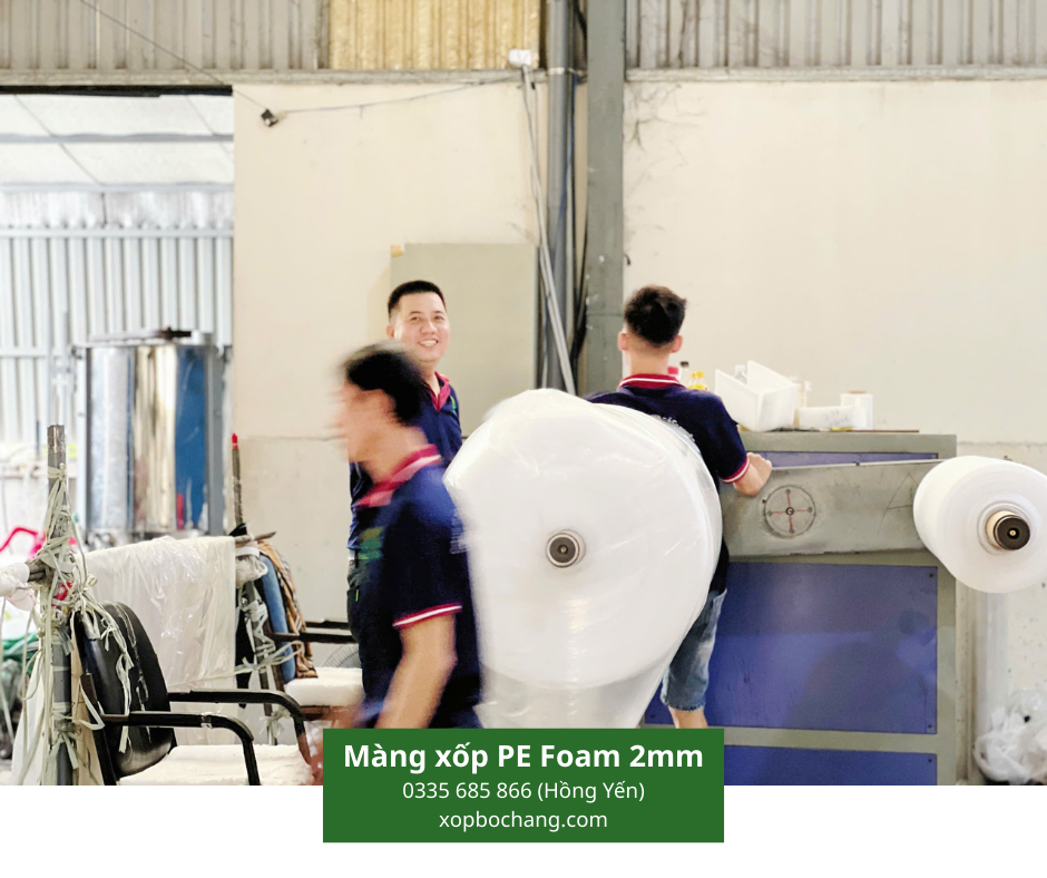 Màng xốp PE Foam 2mm Màng xốp PE Foam 2mm