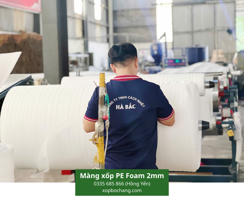 Màng xốp PE Foam 2mm Màng xốp PE Foam 2mm