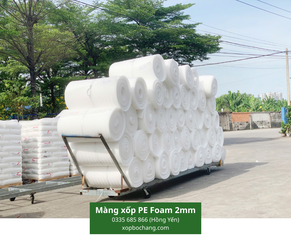 Màng xốp PE Foam 2mm Màng xốp PE Foam 2mm