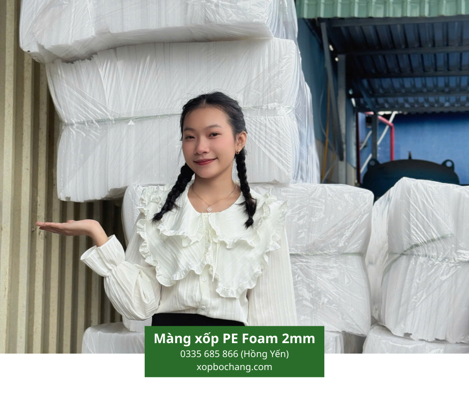 Màng xốp PE Foam 2mm Màng xốp PE Foam 2mm
