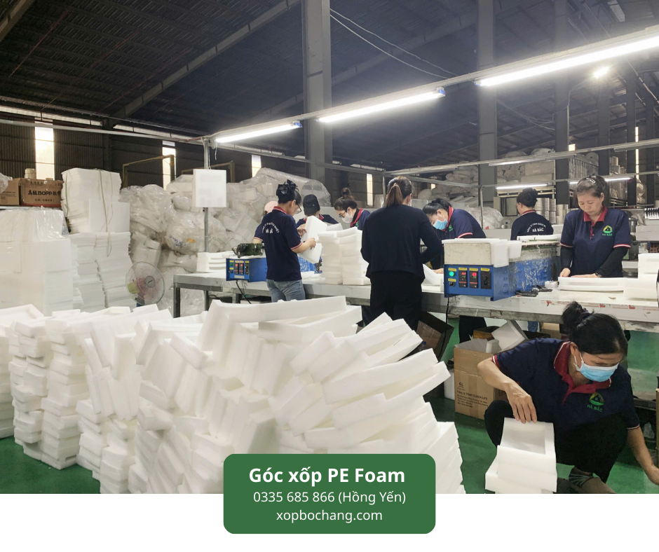 Góc xốp PE Foam