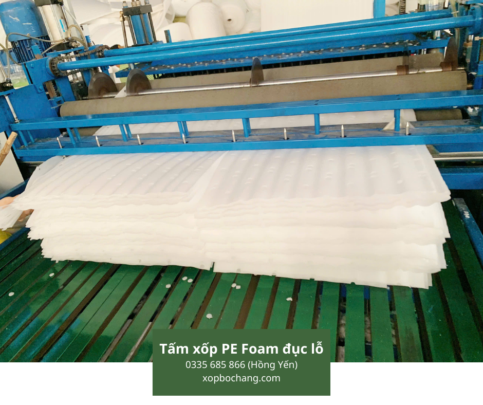 Xốp PE Foam đục lỗ Xốp PE Foam đục lỗ