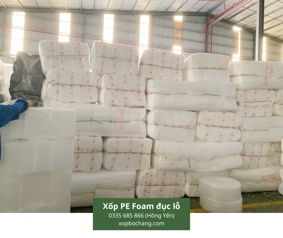 Xốp PE Foam đục lỗ Xốp PE Foam đục lỗ