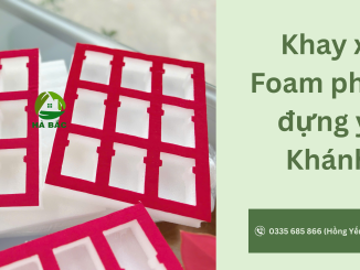 Khay xốp PE Foam phủ nhung