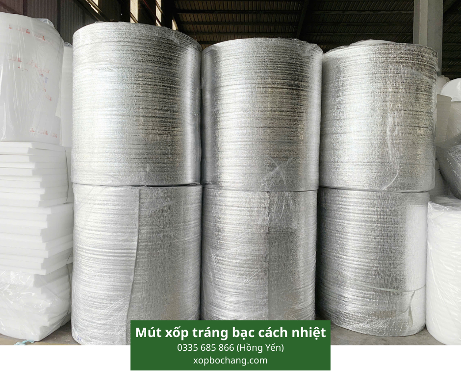 Mút xốp tráng bạc cách nhiệt
