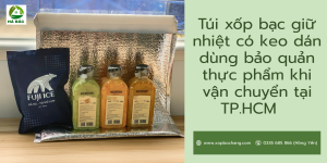 Túi xốp bạc giữ nhiệt có keo dán