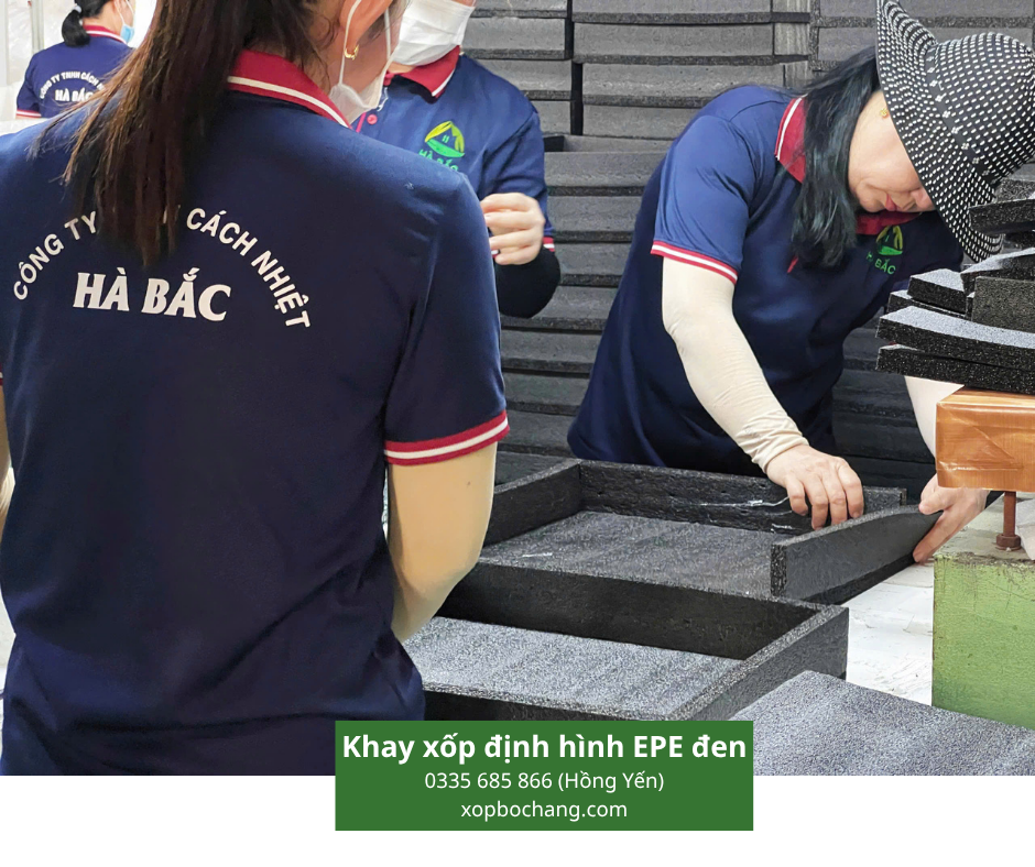 Khay xốp định hình EPE đen