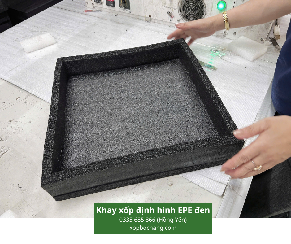Khay xốp định hình EPE đen