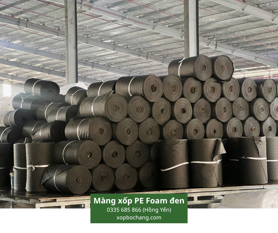 Màng xốp PE Foam đen