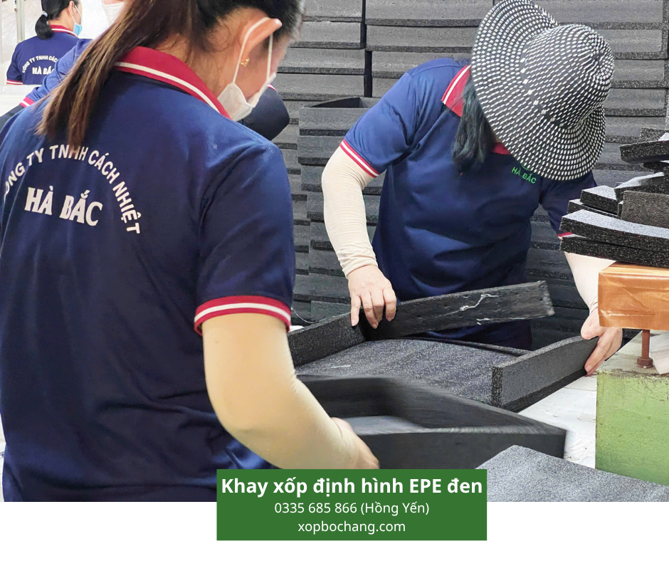 Khay xốp định hình EPE đen