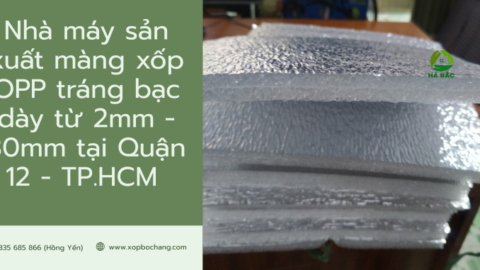 Màng xốp OPP tráng bạc