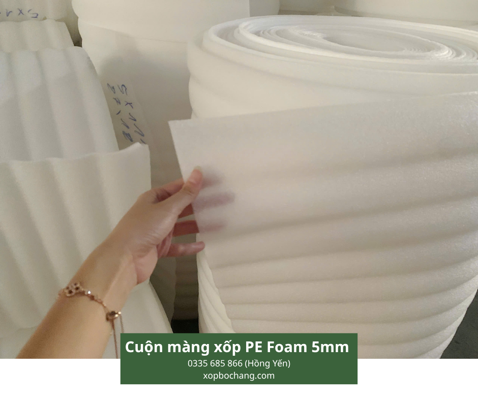 Cuộn màng xốp PE Foam 5mm