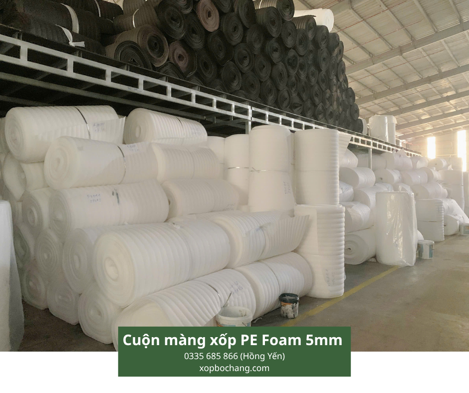 Cuộn màng xốp PE Foam 5mm