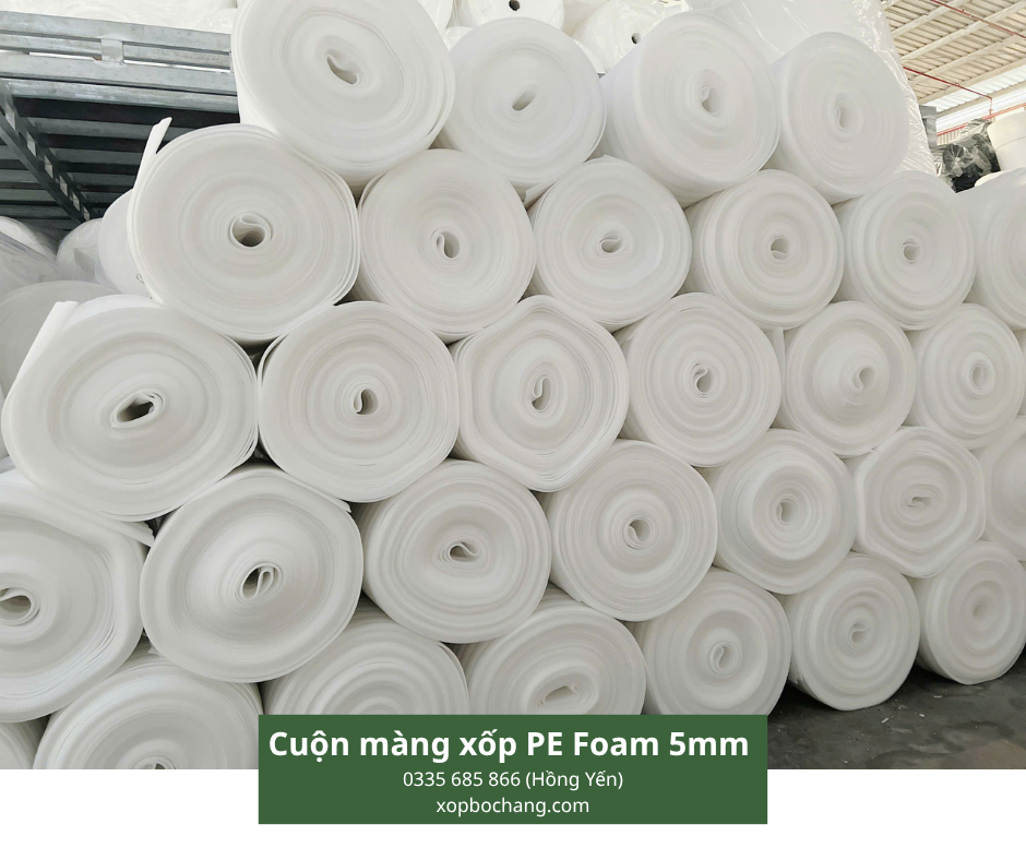 Cuộn màng xốp PE Foam 5mm
