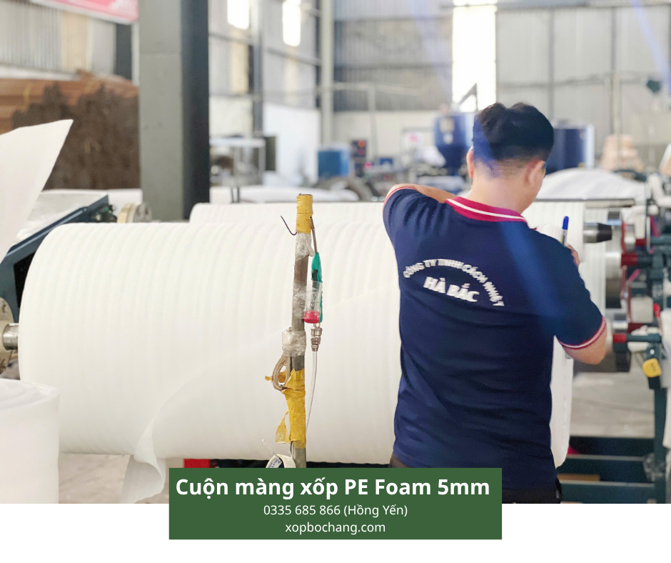 Cuộn màng xốp PE Foam 5mm