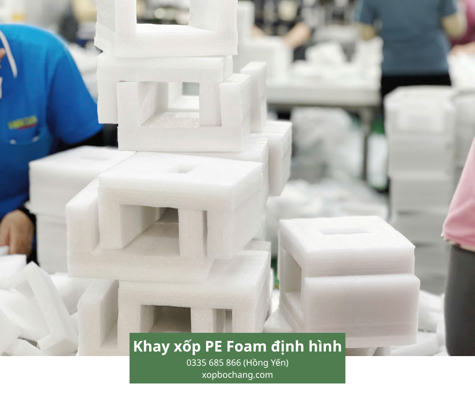 Khay xốp PE Foam định hình Khay xốp PE Foam định hình