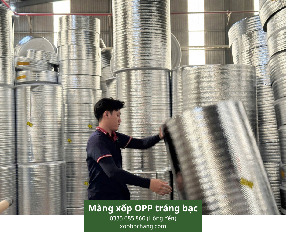 Màng xốp OPP tráng bạc