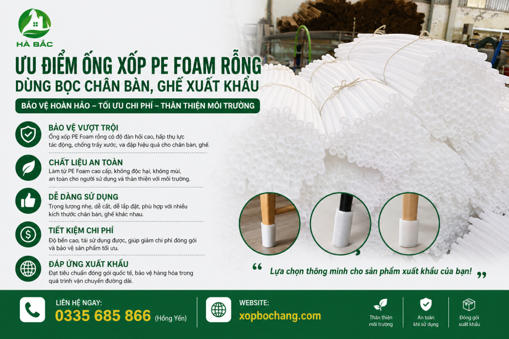 Ống xốp PE Foam rỗng