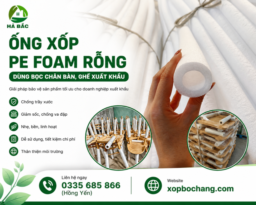 Ống xốp PE Foam rỗng