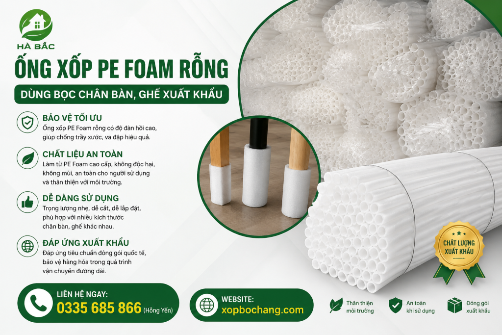 Ống xốp PE Foam rỗng