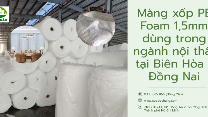 Màng xốp PE Foam 1.5mm