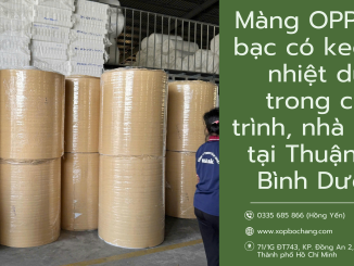Màng OPP tráng bạc có keo