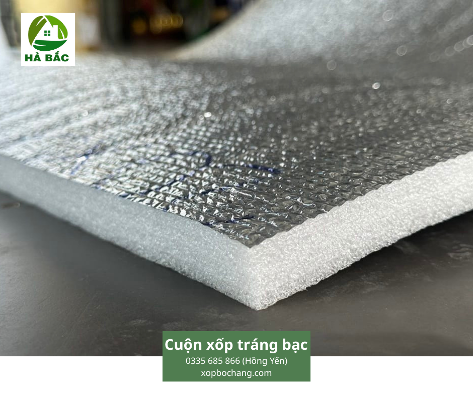 Cuộn xốp tráng bạc