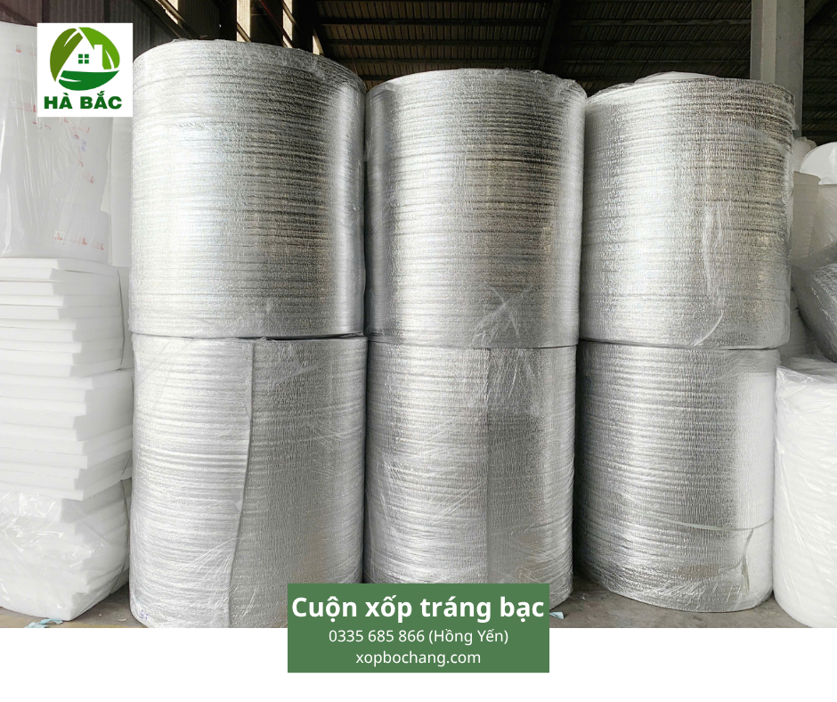 Cuộn xốp tráng bạc