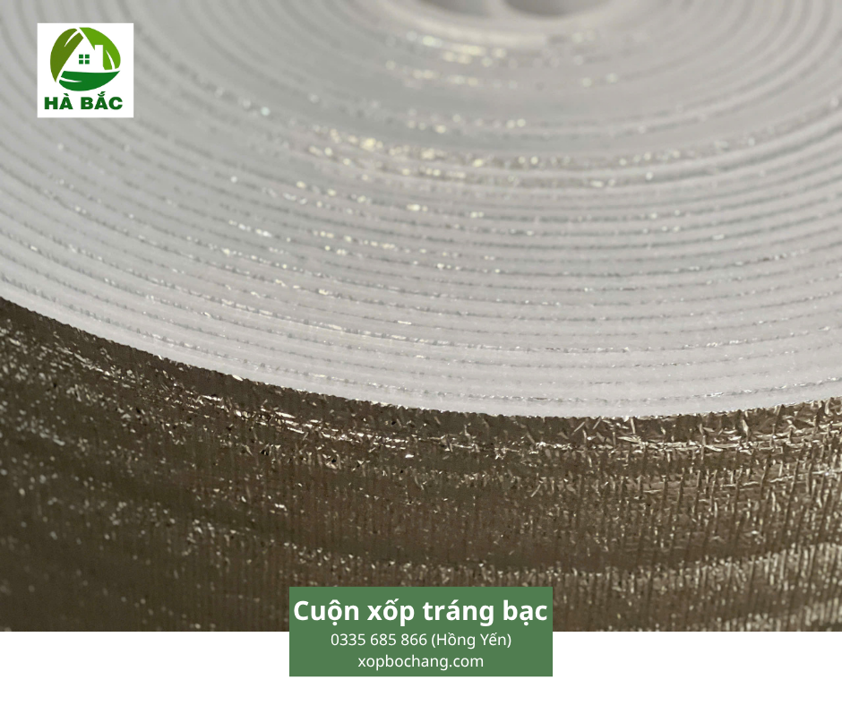 Cuộn xốp tráng bạc